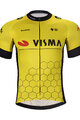 BONAVELO Rövid ujjú kerékpáros mez - VISMA 2024 - sárga/fekete