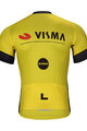 BONAVELO Rövid ujjú kerékpáros mez - VISMA 2024 - sárga/fekete