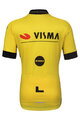 BONAVELO Rövid ujjú kerékpáros mez - VISMA 2024 KIDS - sárga/fekete