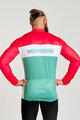 BONAVELO Hosszú ujjú kerékpáros mez - HUNGARY WINTER - piros/zöld