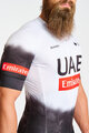 BONAVELO Rövid ujjú kerékpáros mez - UAE 2025 - fehér/fekete