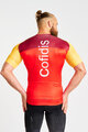BONAVELO Rövid ujjú kerékpáros mez - COFIDIS 2025 - piros/sárga