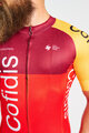 BONAVELO Rövid ujjú kerékpáros mez - COFIDIS 2025 - piros/sárga