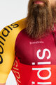 BONAVELO Rövid ujjú kerékpáros mez - COFIDIS 2025 - piros/sárga