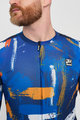 HOLOKOLO Rövid ujjú kerékpáros mez - STROKES - narancssárga/kék