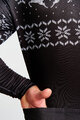 HOLOKOLO Hosszú ujjú kerékpáros mez - FROSTTRAIL WINTER - fekete