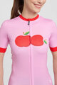 RIVANELLE BY HOLOKOLO Rövid ujjú kerékpáros mez - FRUIT LADY - rózsaszín/piros