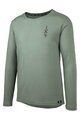 IXS Hosszú ujjú kerékpáros mez nyári - FLOW MERINO LS - zöld