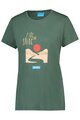 SHIMANO Rövid ujjú kerékpáros póló - GRAPHIC TEE - zöld