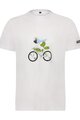 SHIMANO Rövid ujjú kerékpáros póló - SENTIERO LTD - fehér