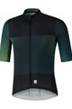 SHIMANO Rövid ujjú kerékpáros mez - BREAKAWAY - zöld/fekete