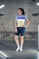 SHIMANO Rövid ujjú kerékpáros mez - MIZUKI - fehér/kék