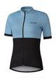 SHIMANO Rövid ujjú kerékpáros mez - ELEMENT - világoskék/fekete