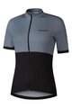 SHIMANO Rövid ujjú kerékpáros mez - ELEMENT - szürke/fekete