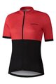 SHIMANO Rövid ujjú kerékpáros mez - ELEMENT - piros/fekete