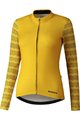 SHIMANO Hosszú ujjú kerékpáros mez - KAEDE PRINTED LONG - sárga