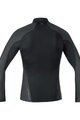 GORE Hosszú ujjú kerékpáros póló - M GWS BL THERMO TURTLENECK - fekete