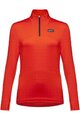 GORE Hosszú ujjú kerékpáros póló - EVERYDAY THERMO 1/4-ZIP WMN - narancssárga