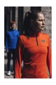 GORE Hosszú ujjú kerékpáros póló - EVERYDAY THERMO 1/4-ZIP WMN - narancssárga