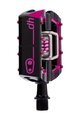 CRANKBROTHERS pedál - MALLET DH - fekete/rózsaszín
