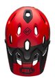 BELL Kerékpáros sisak - SUPER DH SPHERICAL - piros/fekete