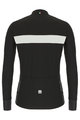 SANTINI Hosszú ujjú kerékpáros mez - ADAPT WOOL - fehér/fekete