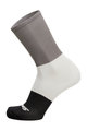 SANTINI Klasszikus kerékpáros zokni - BENGAL  - fehér/szürke/fekete