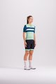 SANTINI Rövid ujjú kerékpáros mez - ECO SLEEK NEW BENGAL - világoszöld/zöld