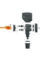 SKS szivattyú - MULTIVALVE EASY HEAD - fekete/narancssárga