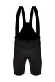 SANTINI Rövid kerékpáros nadrág kantárral - KICK OFF - fekete