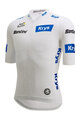 SANTINI Rövid ujjú kerékpáros mez - TDF BEST YOUNG RIDER - fehér