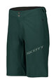 SCOTT Rövid kerékpáros nadrág kantár nélkül - ENDURANCE LS/FIT W/PAD - zöld