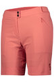 SCOTT Rövid kerékpáros nadrág kantár nélkül - ENDURANCE LS/FIT W/PAD W - piros