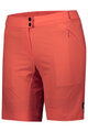 SCOTT Rövid kerékpáros nadrág kantár nélkül - ENDURANCE LS/FIT W/PAD W - piros