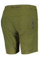 SCOTT Rövid kerékpáros nadrág kantár nélkül - ENDURANCE LS/FIT W/PAD - zöld