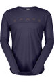 SCOTT Hosszú ujjú kerékpáros póló - DEFINED MERINO LS - lila