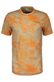 SCOTT Rövid ujjú kerékpáros póló - DRI TIE DYE - bézs/narancssárga