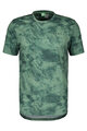 SCOTT Rövid ujjú kerékpáros póló - DRI TIE DYE - zöld