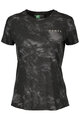 SCOTT Rövid ujjú kerékpáros póló - DRI TIE DYE W - fekete