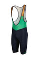 SCOTT Rövid kerékpáros nadrág kantárral - BIB RC TEAM ++ - kék/zöld/barna