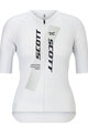 SCOTT Rövid ujjú kerékpáros mez - RC PRO W - fehér/szürke
