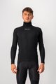 CASTELLI Hosszú ujjú kerékpáros póló - FLANDERS WARM NECK - fekete