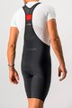 CASTELLI Rövid kerékpáros nadrág kantárral - NANO FLEX PRO RACE - fekete