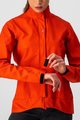 CASTELLI Kerékpáros vízálló esőkabát - COMMUTER W REFLEX - narancssárga/piros