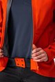 CASTELLI Kerékpáros vízálló esőkabát - COMMUTER W REFLEX - narancssárga/piros
