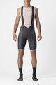 CASTELLI Rövid kerékpáros nadrág kantárral - COMPETIZIONE KIT - szürke