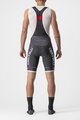 CASTELLI Rövid kerékpáros nadrág kantárral - COMPETIZIONE KIT - szürke