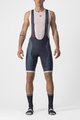 CASTELLI Rövid kerékpáros nadrág kantárral - COMPETIZIONE KIT - kék
