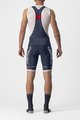 CASTELLI Rövid kerékpáros nadrág kantárral - COMPETIZIONE KIT - kék