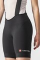 CASTELLI Rövid kerékpáros nadrág kantárral - ENDURANCE W - fekete